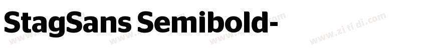 StagSans Semibold字体转换